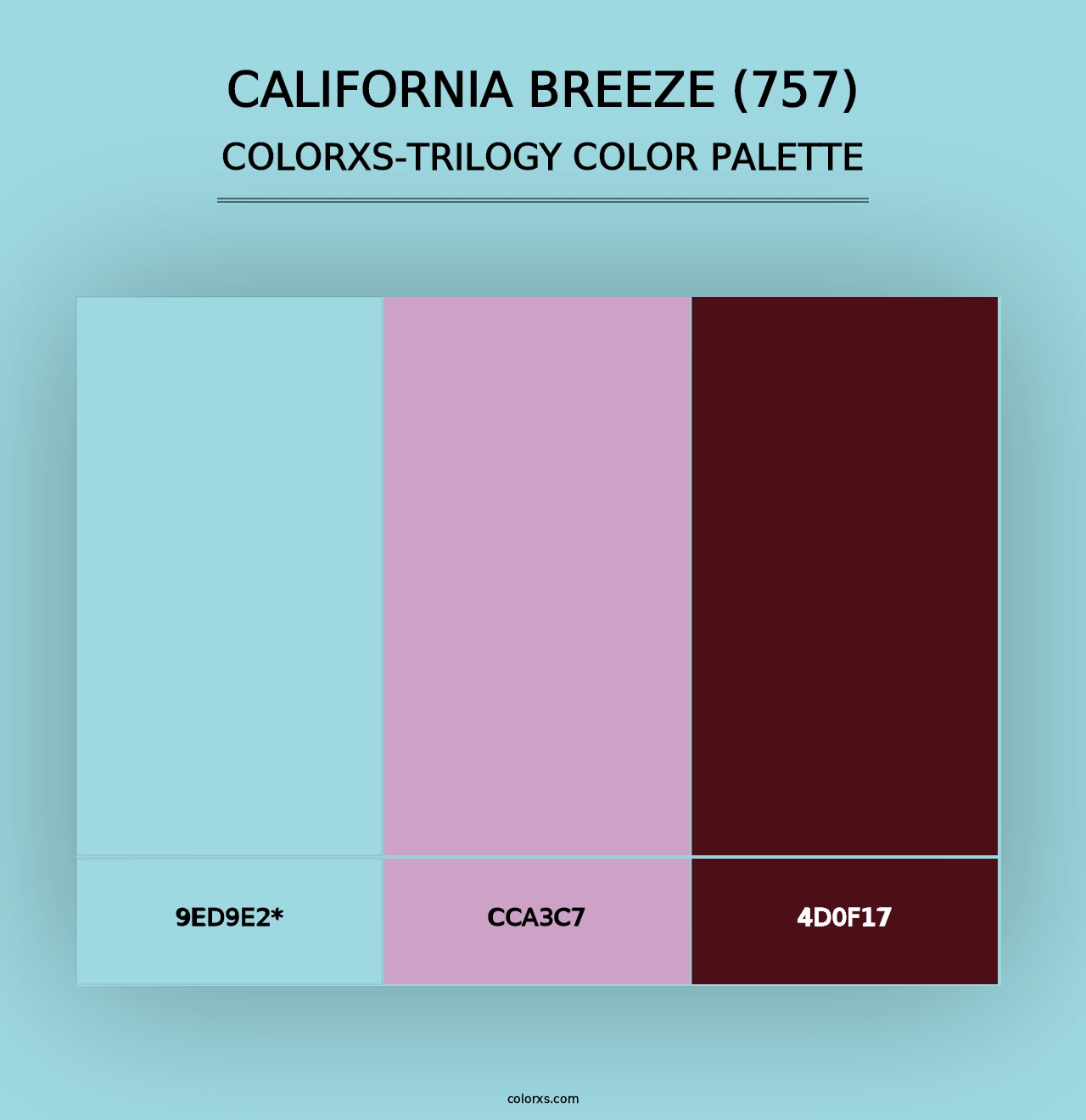 California Breeze (757) - Colorxs Trilogy Palette