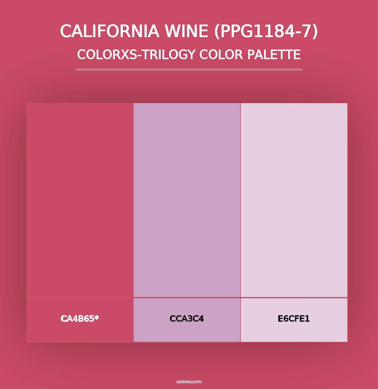 California Wine (PPG1184-7) - Colorxs Trilogy Palette