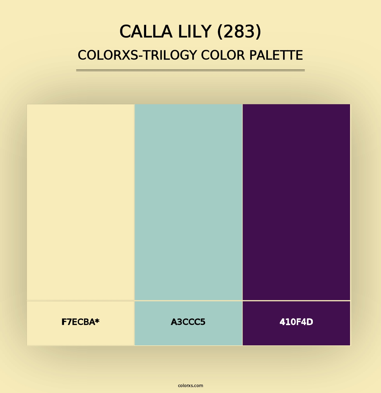 Calla Lily (283) - Colorxs Trilogy Palette