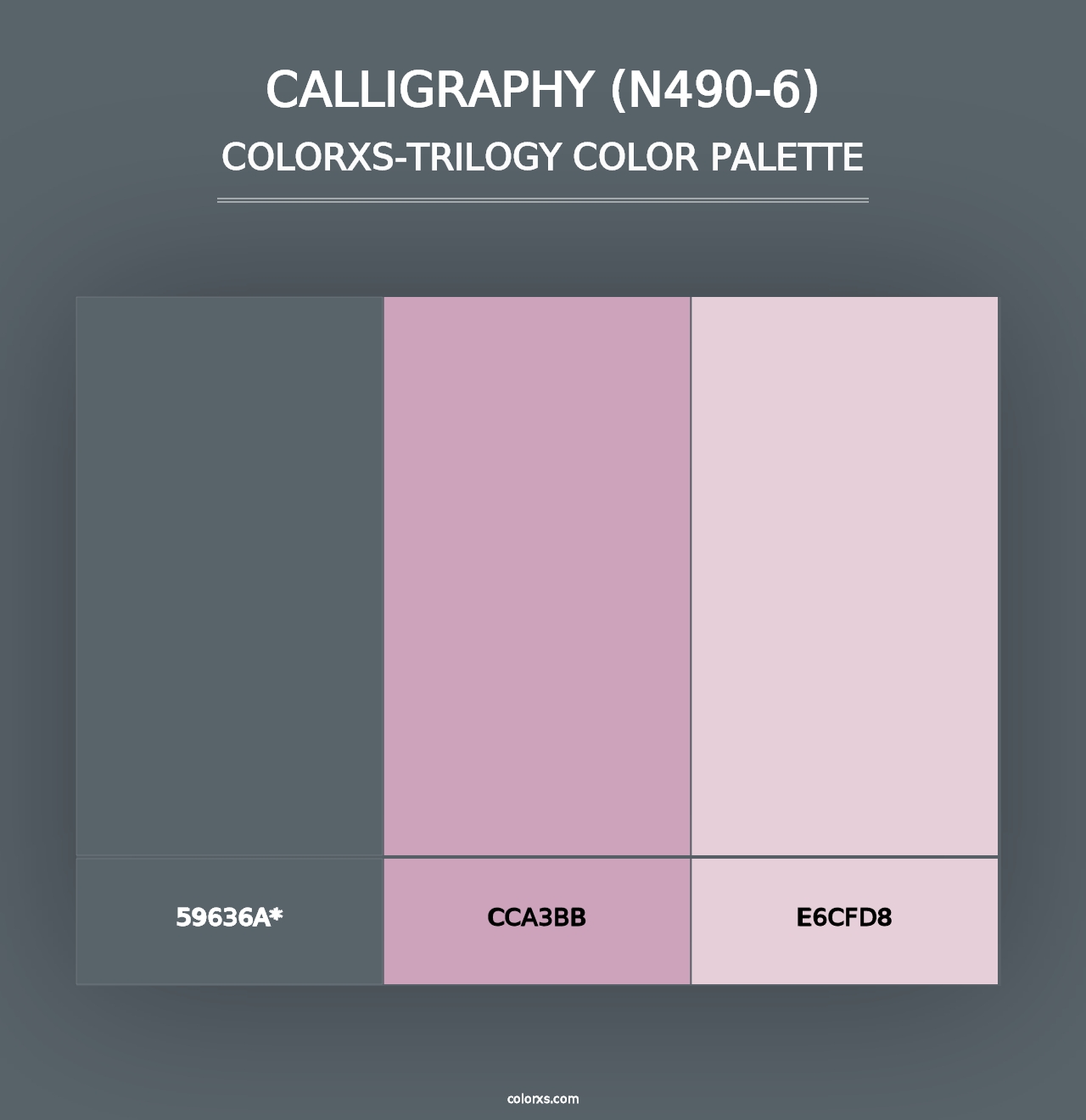 Calligraphy (N490-6) - Colorxs Trilogy Palette