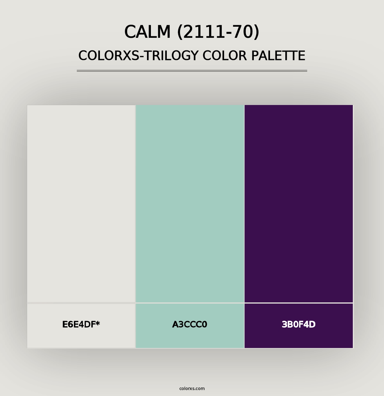 Calm (2111-70) - Colorxs Trilogy Palette