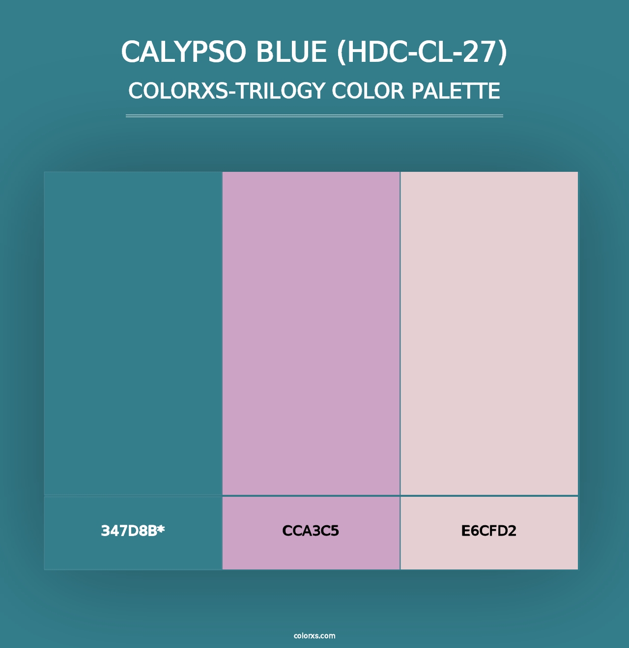 Calypso Blue (HDC-CL-27) - Colorxs Trilogy Palette