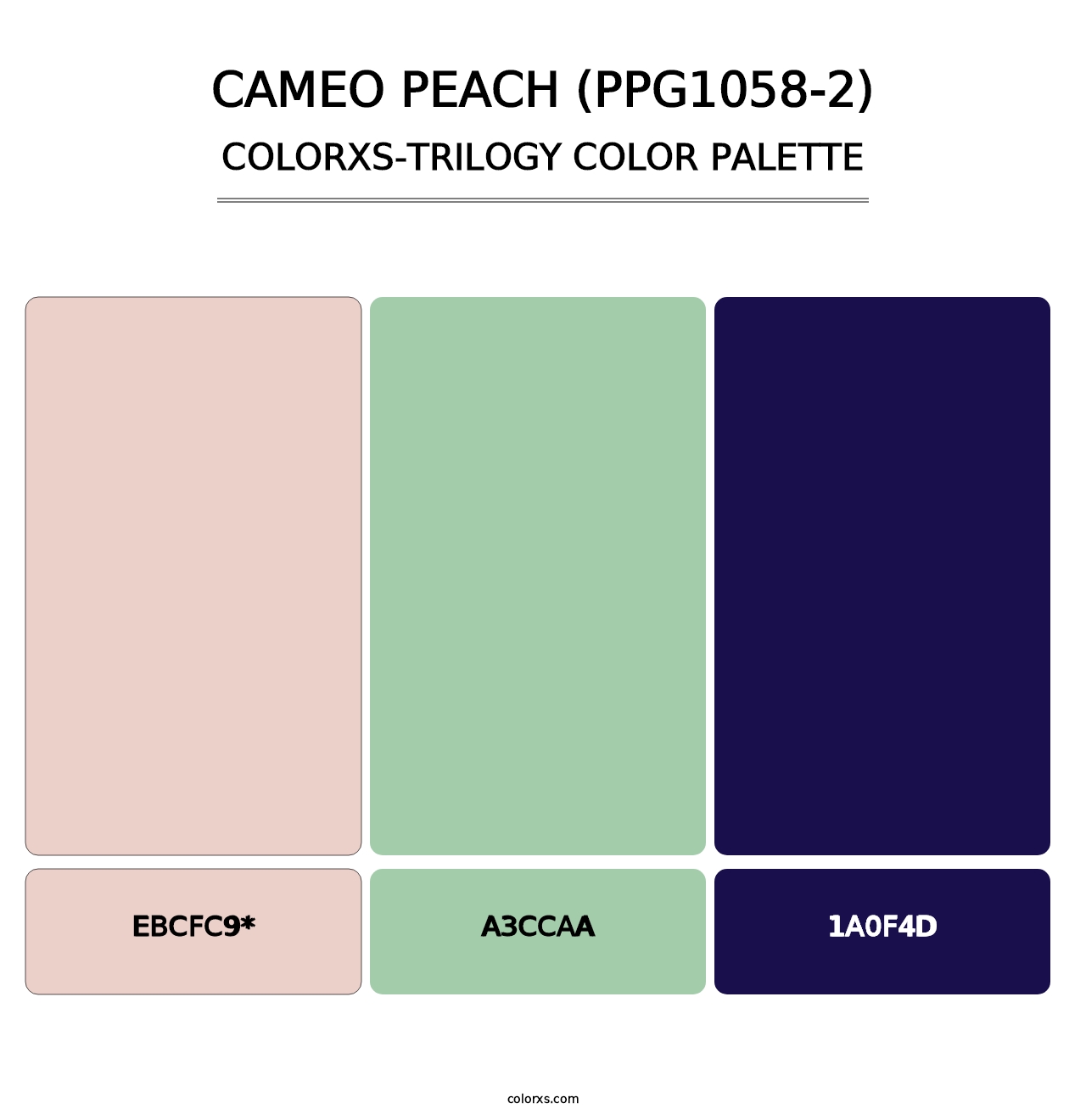 Cameo Peach (PPG1058-2) - Colorxs Trilogy Palette