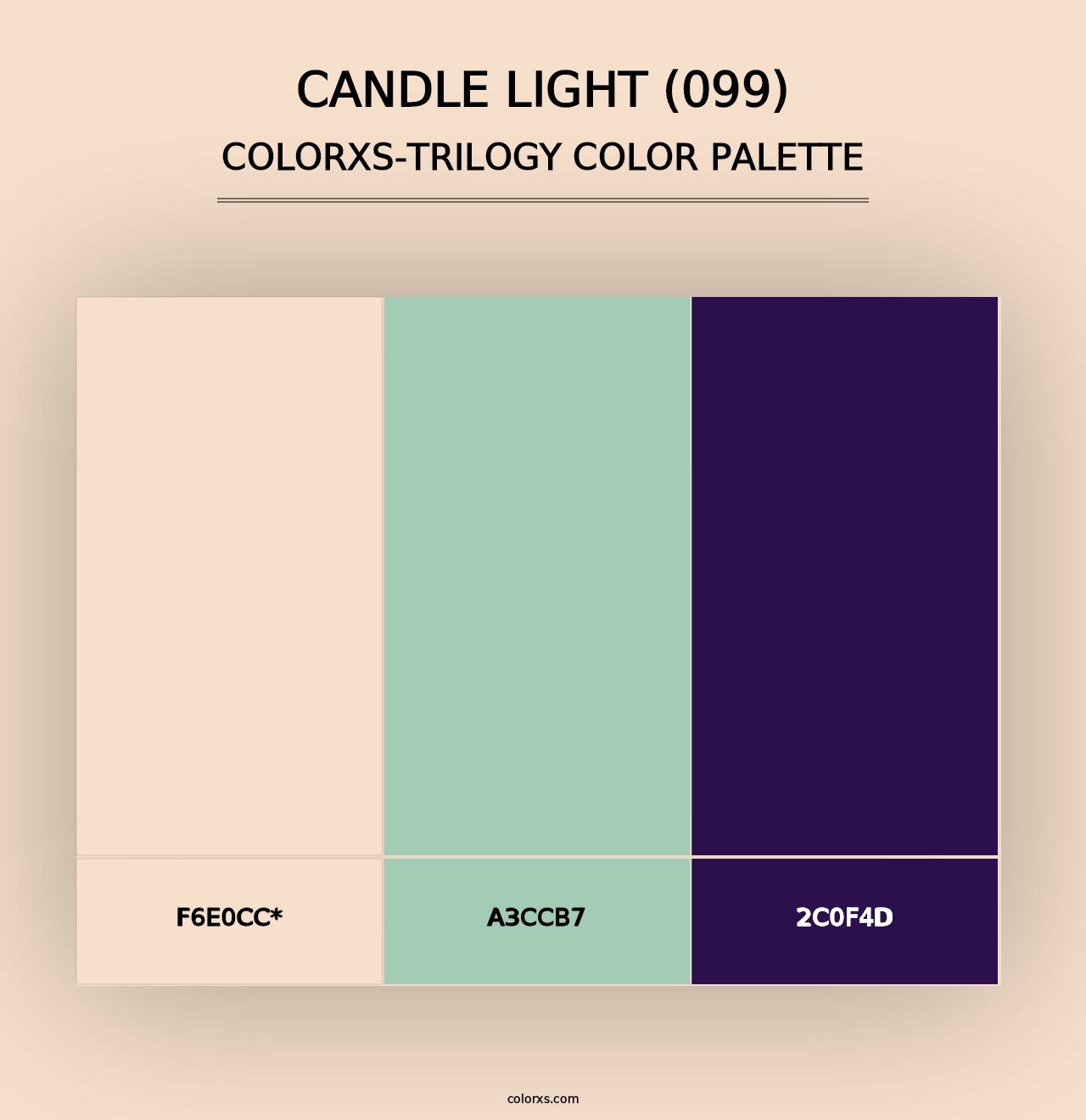 Candle Light (099) - Colorxs Trilogy Palette