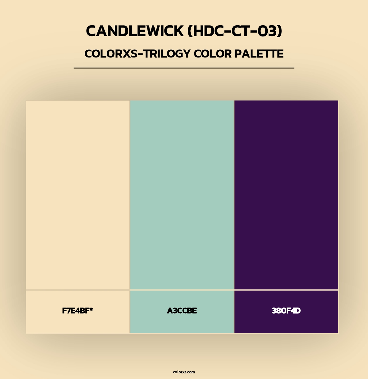 Candlewick (HDC-CT-03) - Colorxs Trilogy Palette