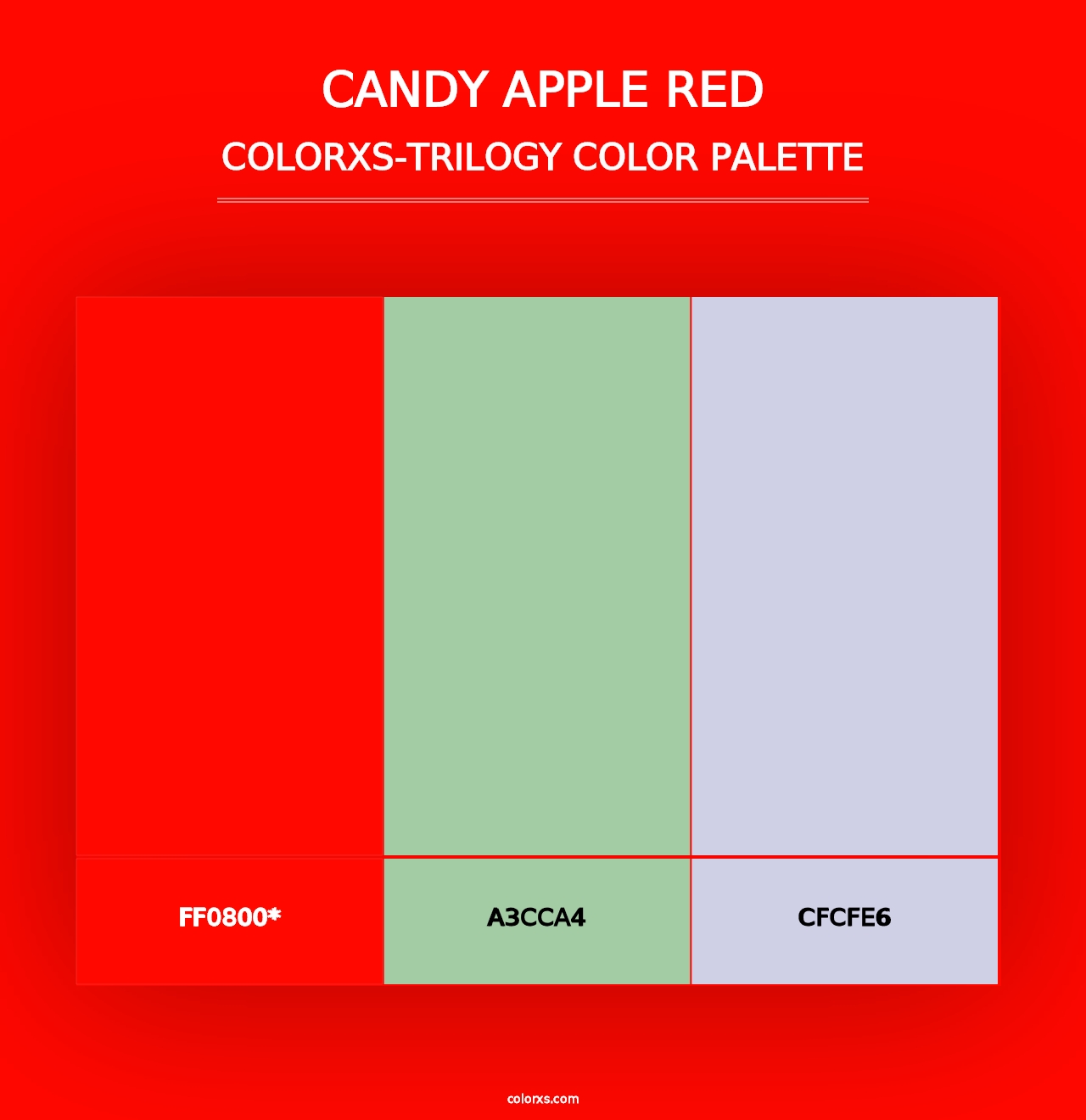 Candy Apple Red - Colorxs Trilogy Palette