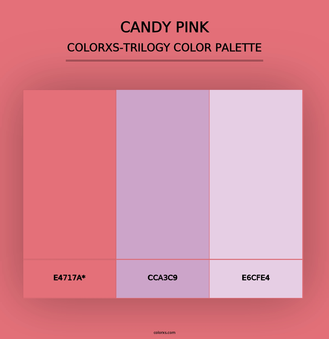 Candy pink - Colorxs Trilogy Palette