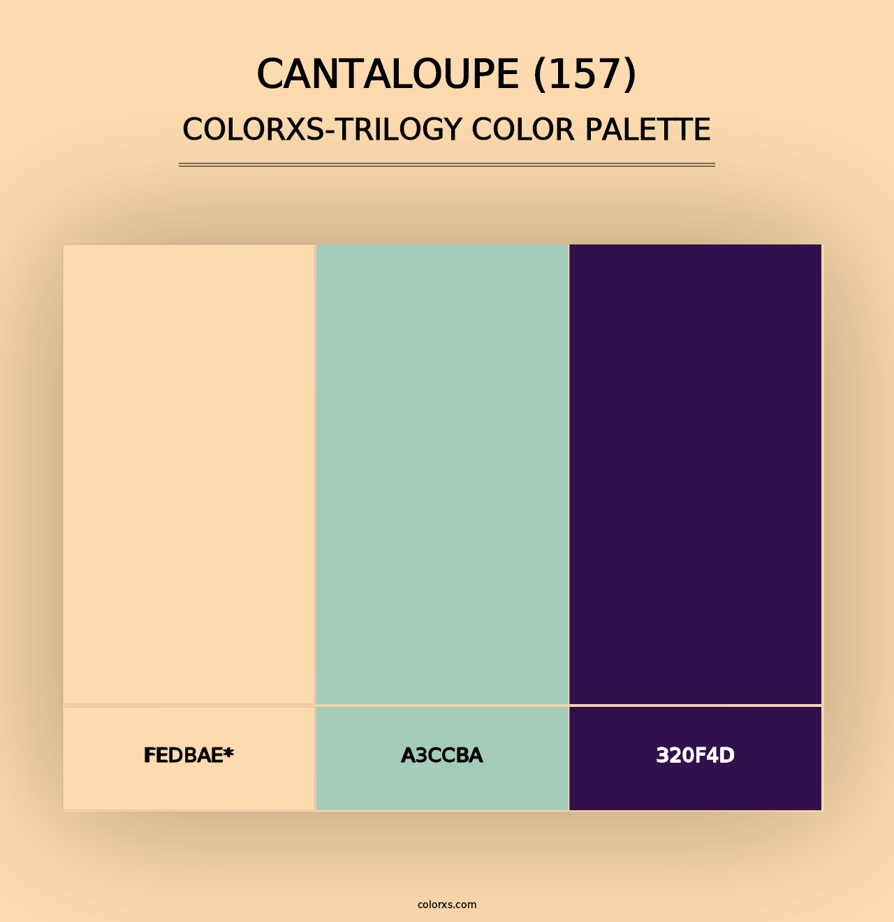 Cantaloupe (157) - Colorxs Trilogy Palette