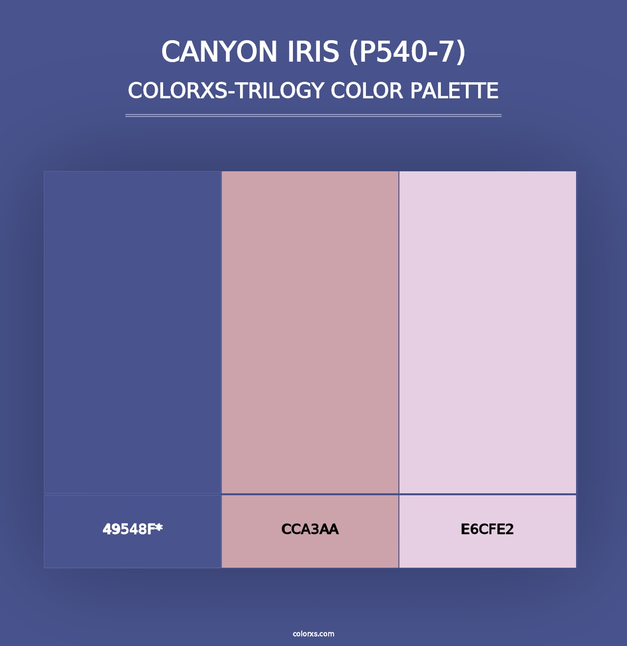 Canyon Iris (P540-7) - Colorxs Trilogy Palette