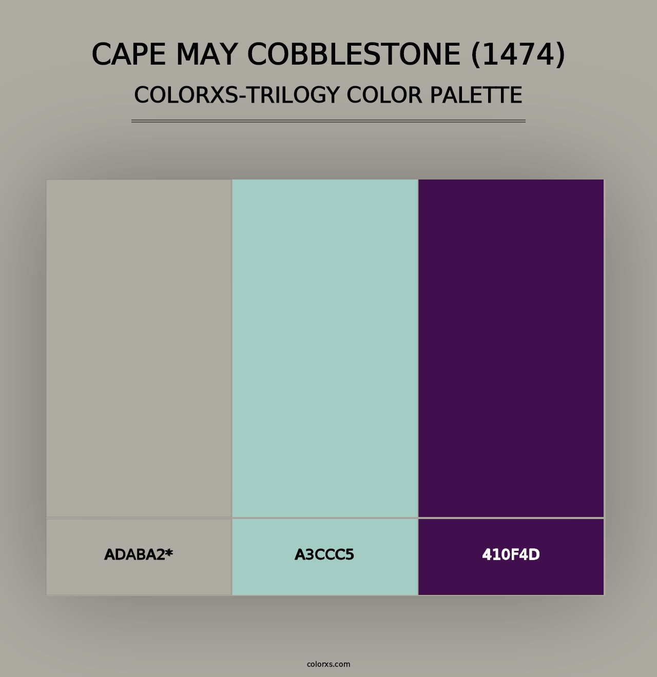 Cape May Cobblestone (1474) - Colorxs Trilogy Palette