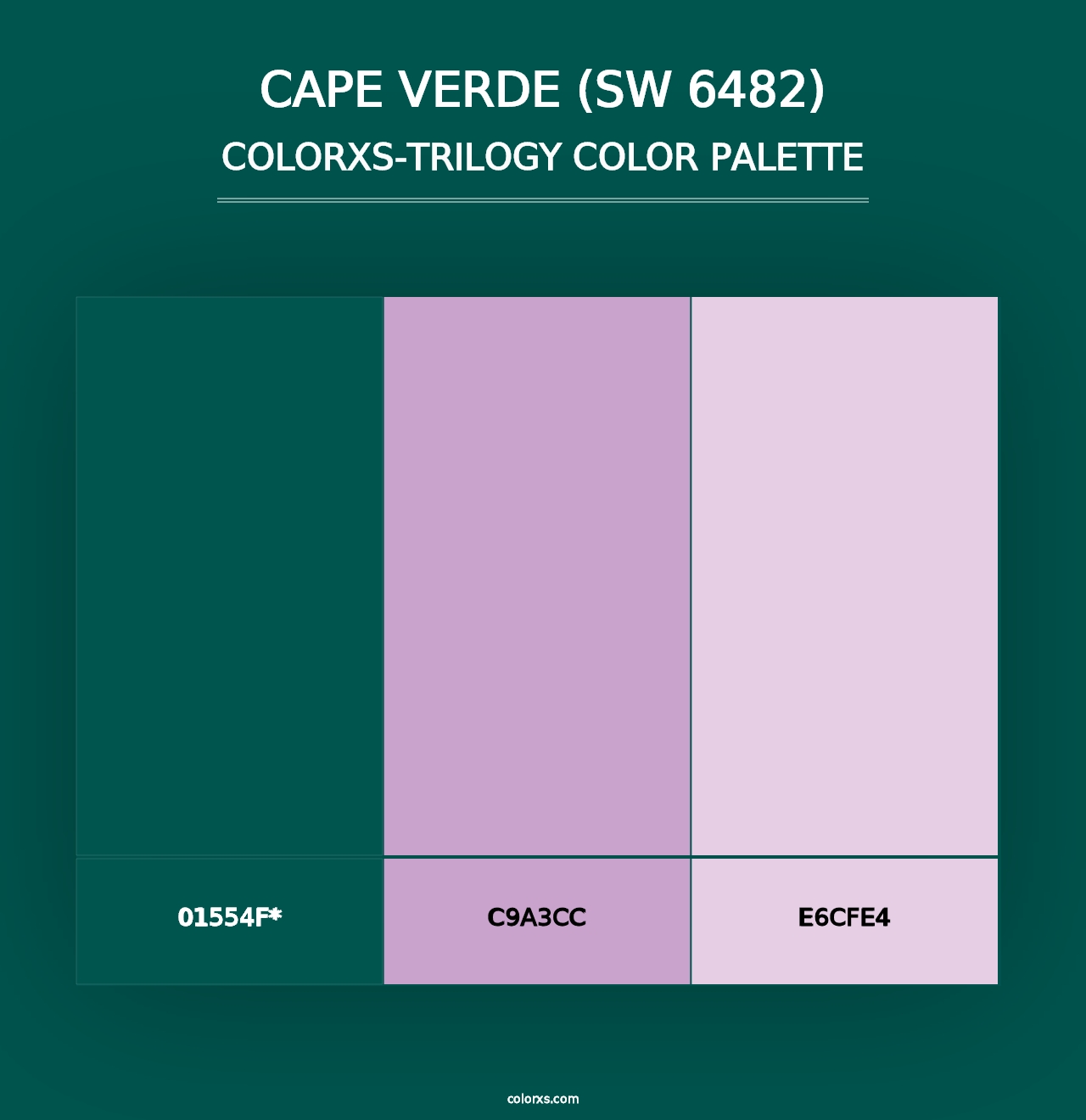 Cape Verde (SW 6482) - Colorxs Trilogy Palette