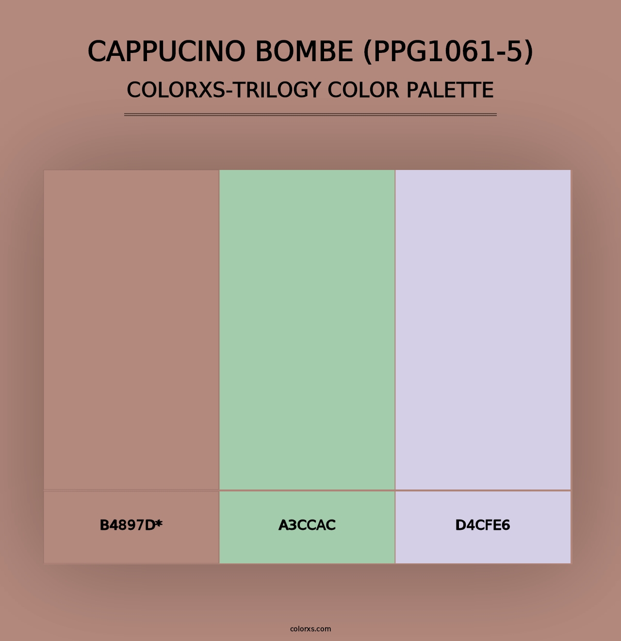 Cappucino Bombe (PPG1061-5) - Colorxs Trilogy Palette