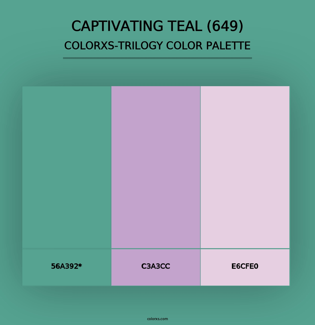 Captivating Teal (649) - Colorxs Trilogy Palette