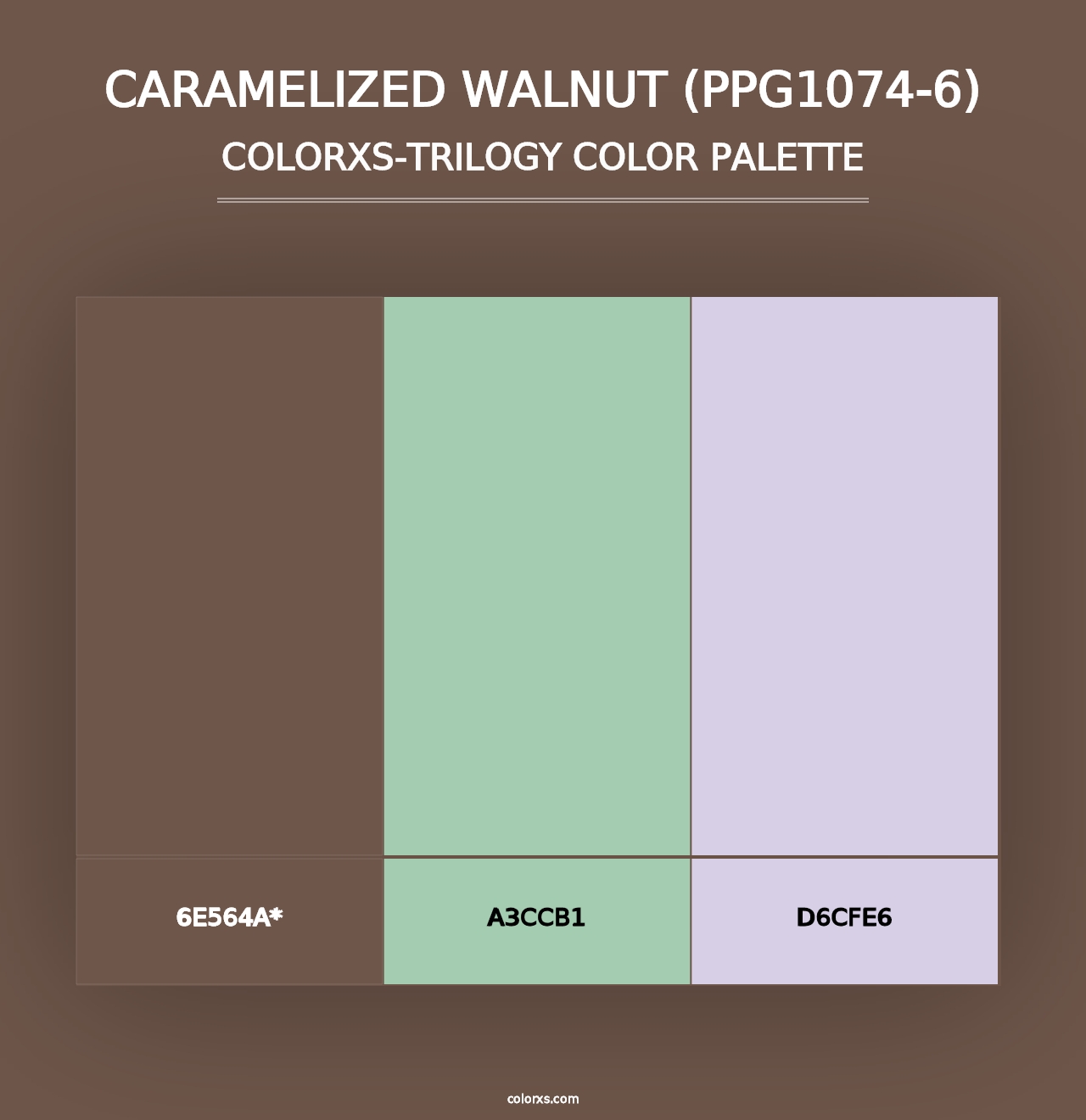 Caramelized Walnut (PPG1074-6) - Colorxs Trilogy Palette