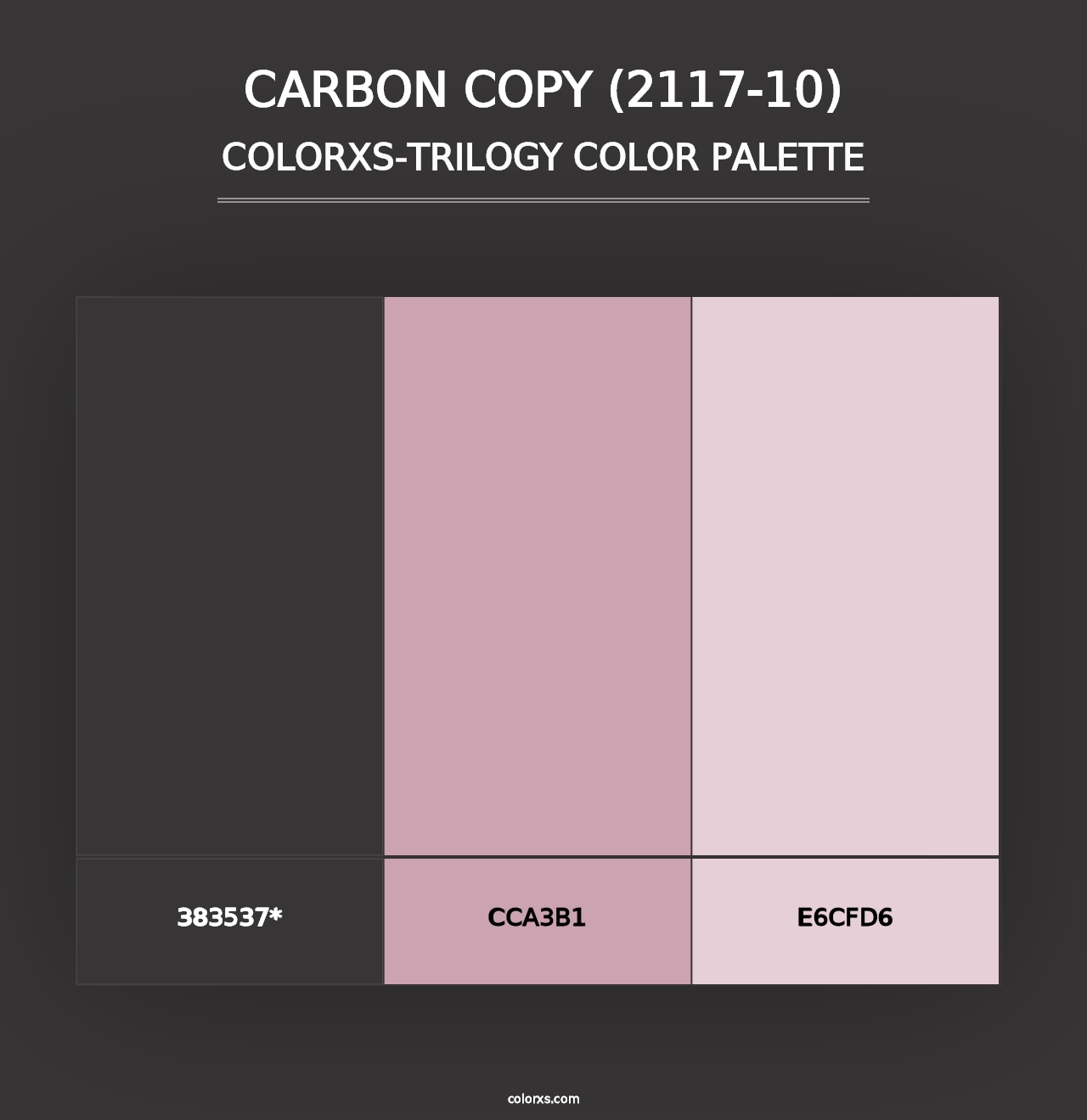 Carbon Copy (2117-10) - Colorxs Trilogy Palette