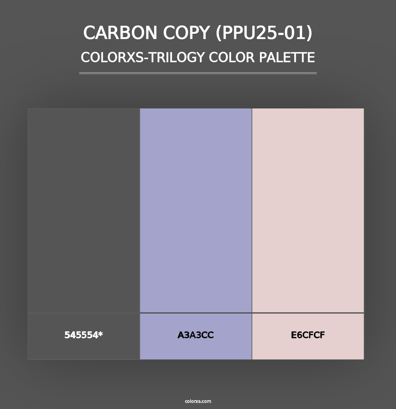 Carbon Copy (PPU25-01) - Colorxs Trilogy Palette