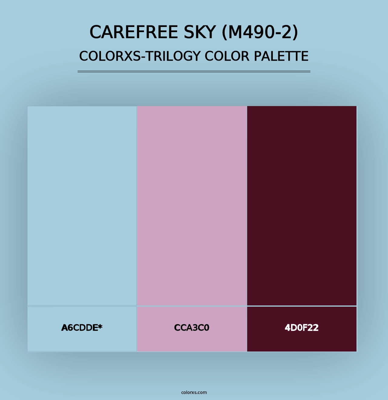 Carefree Sky (M490-2) - Colorxs Trilogy Palette