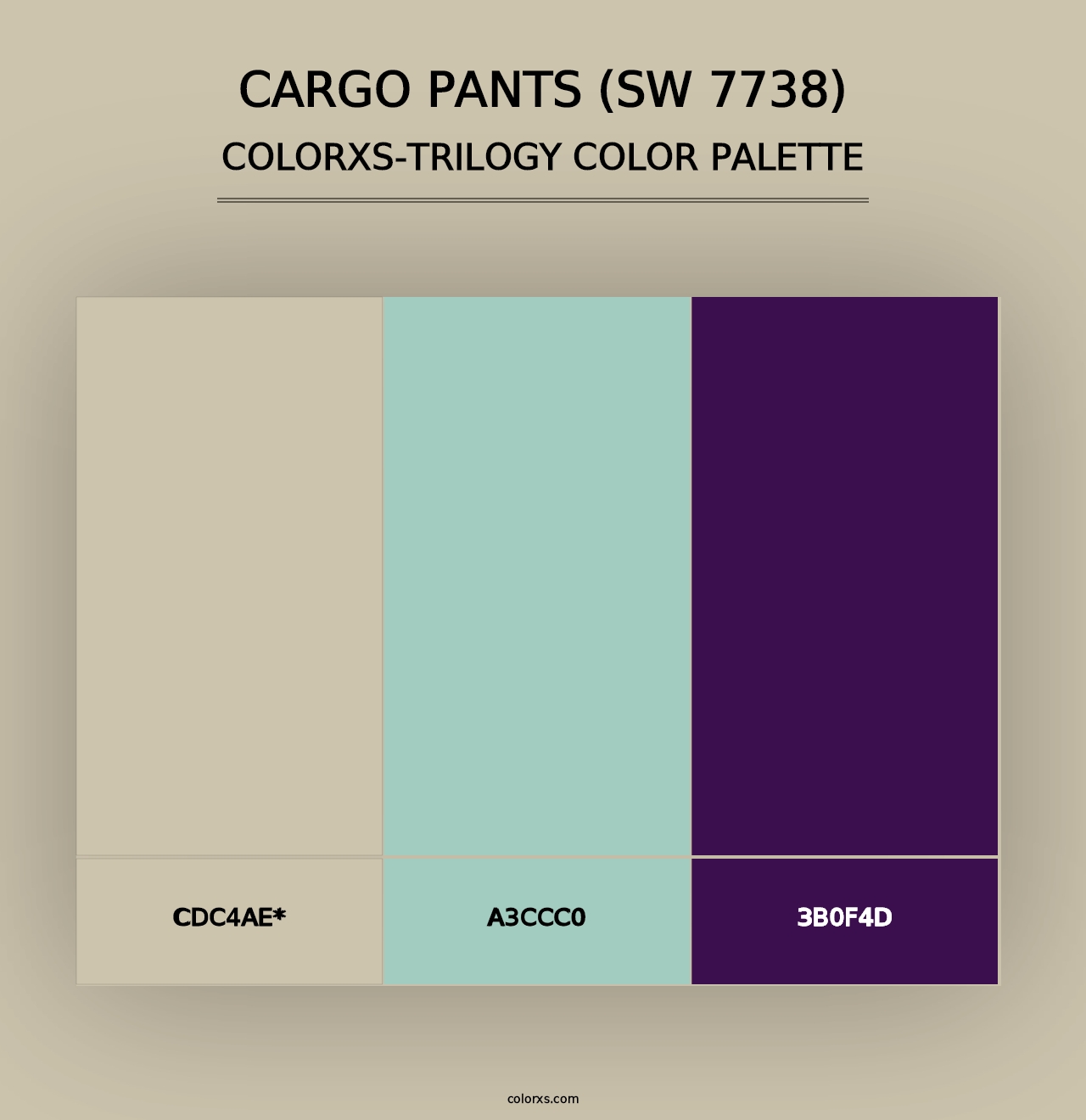 Cargo Pants (SW 7738) - Colorxs Trilogy Palette