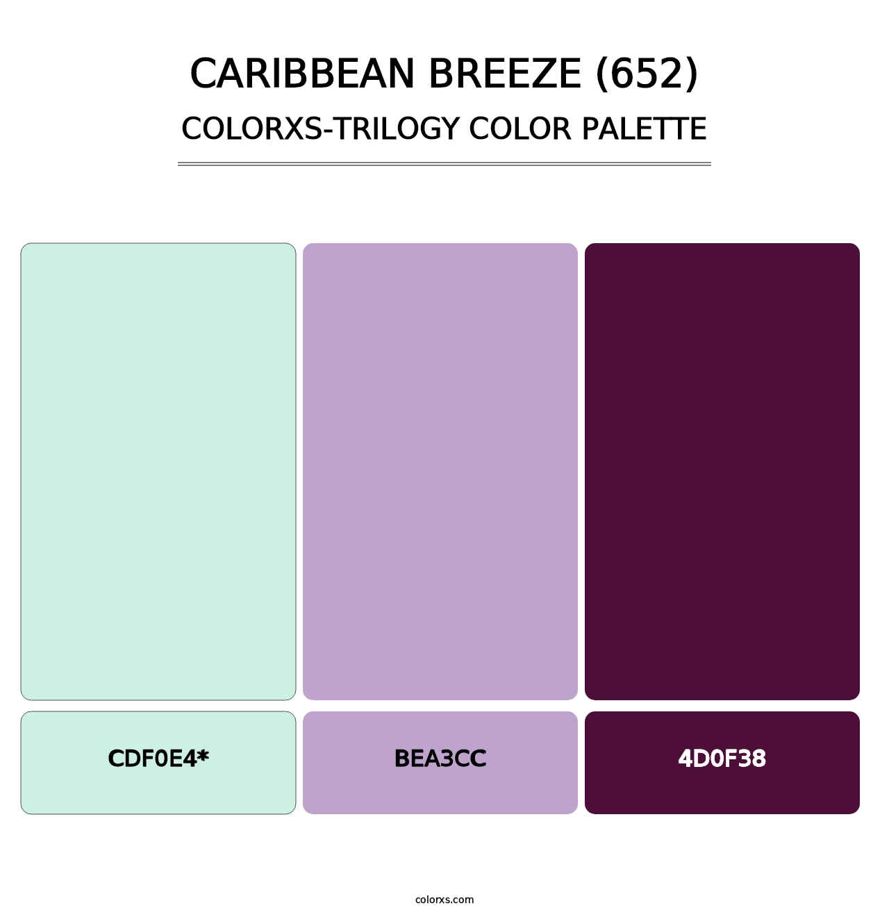 Caribbean Breeze (652) - Colorxs Trilogy Palette