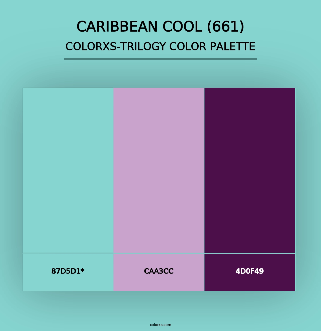 Caribbean Cool (661) - Colorxs Trilogy Palette