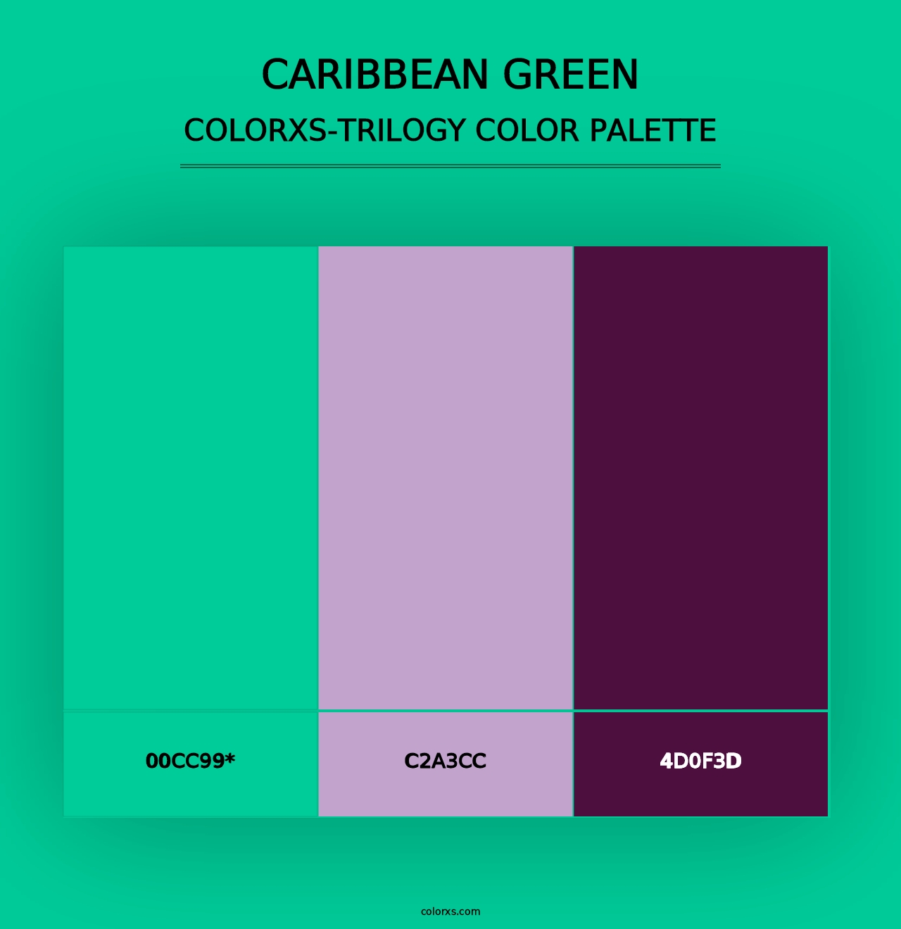 Caribbean green - Colorxs Trilogy Palette