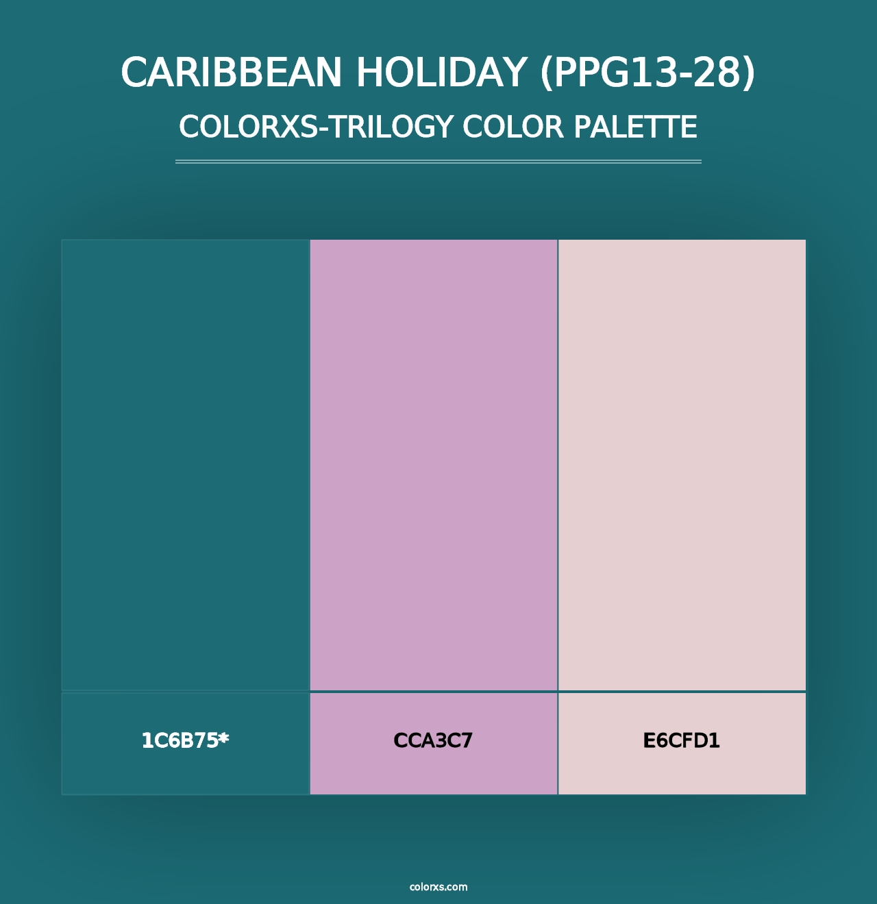 Caribbean Holiday (PPG13-28) - Colorxs Trilogy Palette