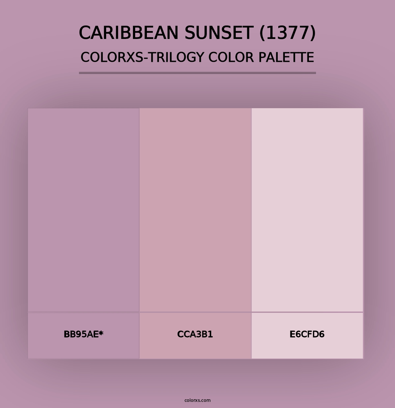 Caribbean Sunset (1377) - Colorxs Trilogy Palette