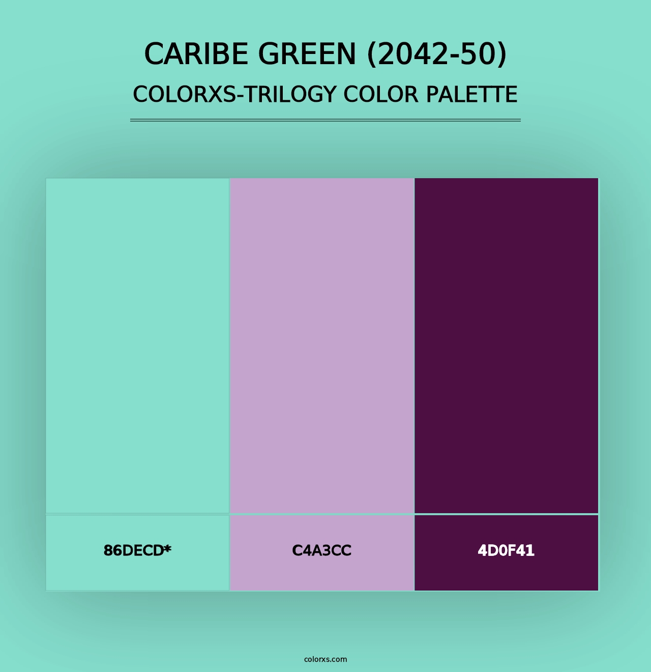 Caribe Green (2042-50) - Colorxs Trilogy Palette