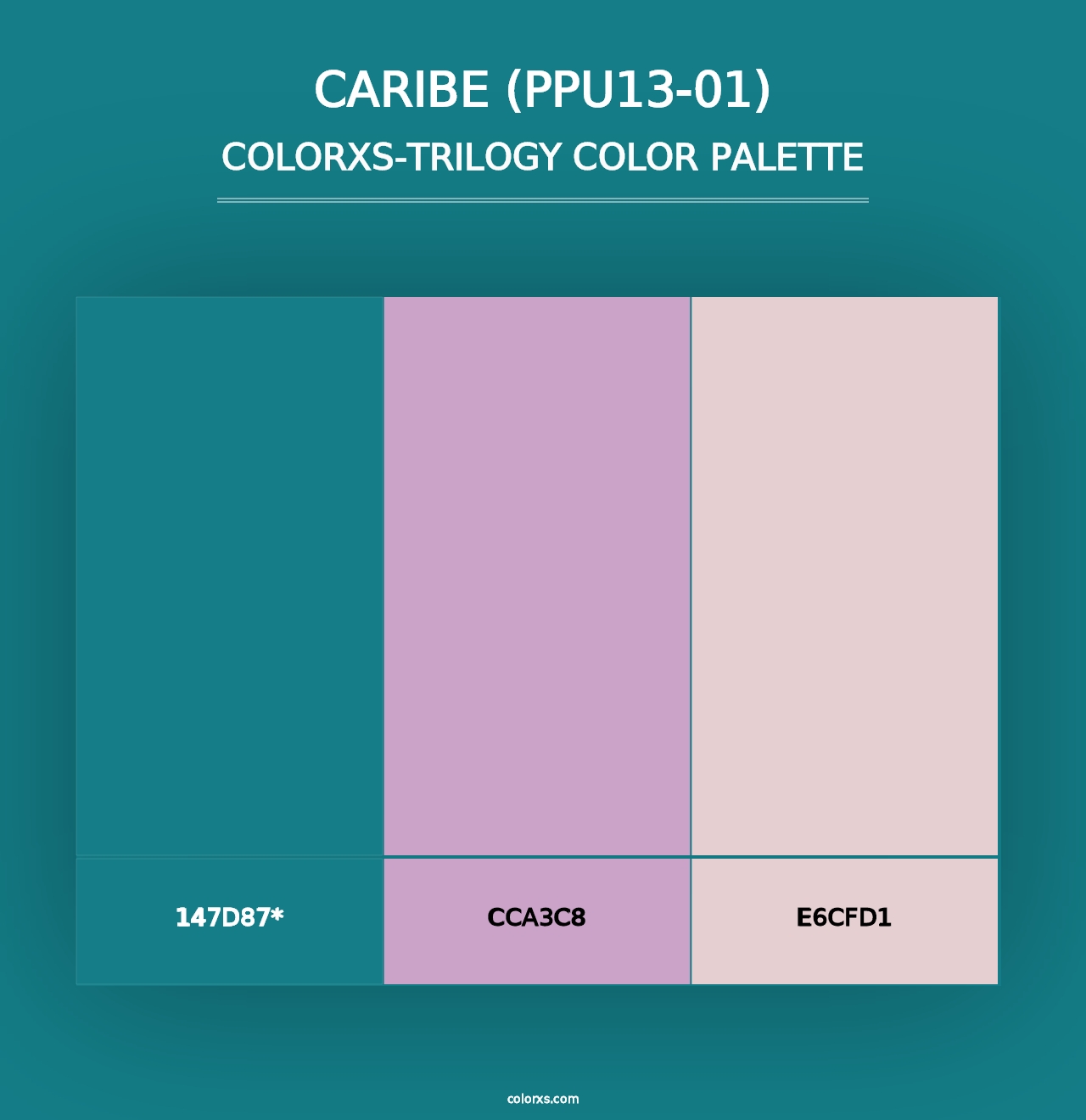 Caribe (PPU13-01) - Colorxs Trilogy Palette