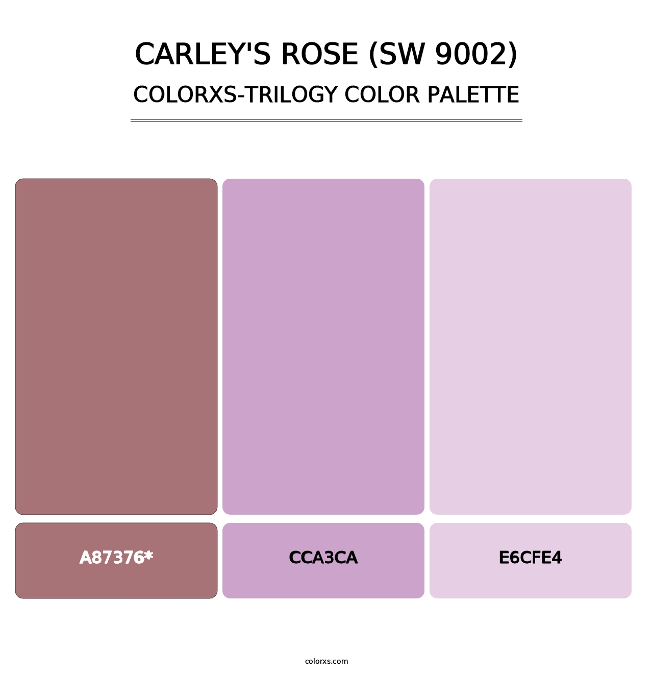 Carley's Rose (SW 9002) - Colorxs Trilogy Palette