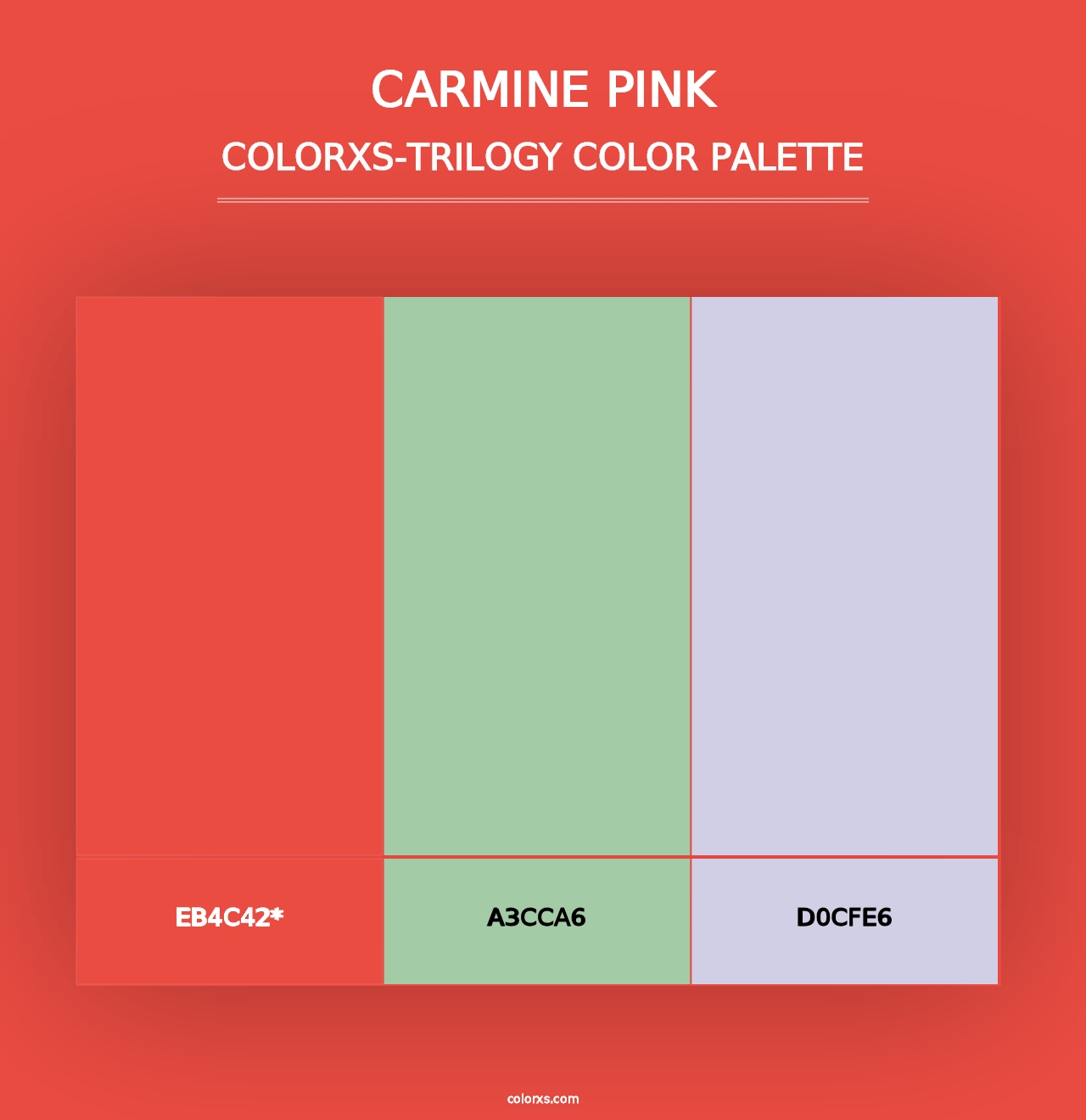 Carmine Pink - Colorxs Trilogy Palette