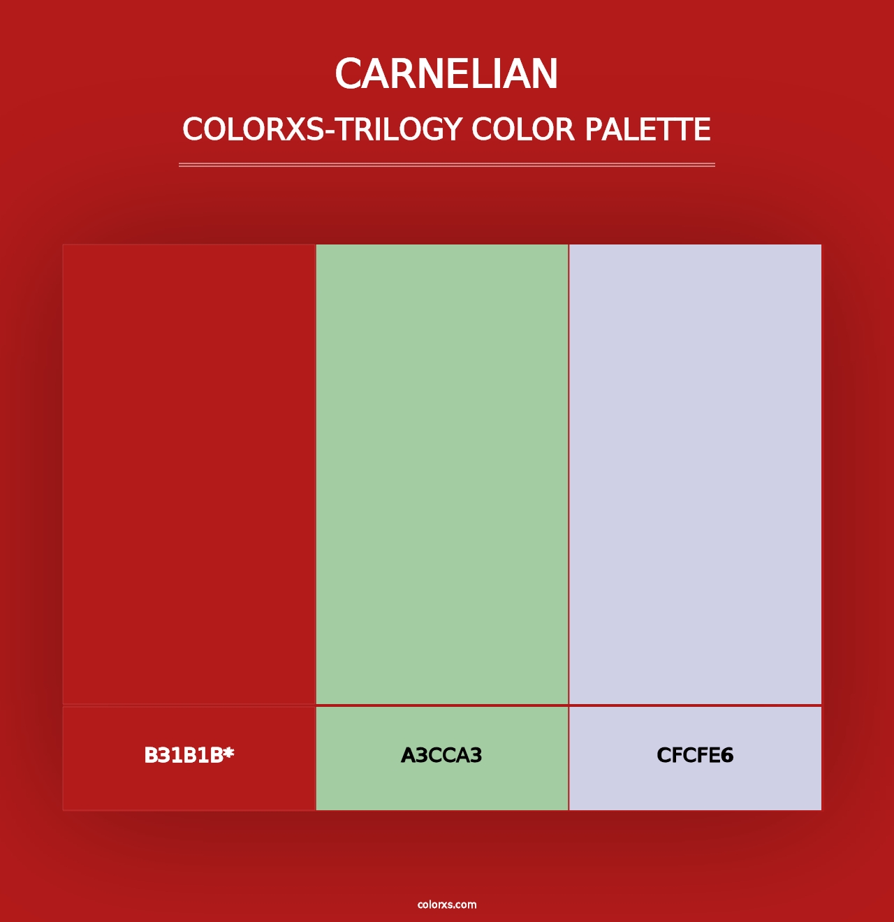 Carnelian - Colorxs Trilogy Palette