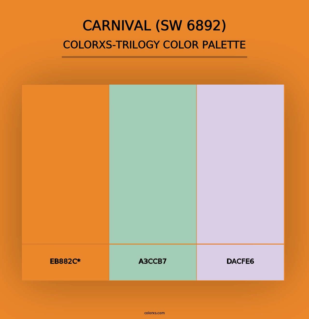 Carnival (SW 6892) - Colorxs Trilogy Palette