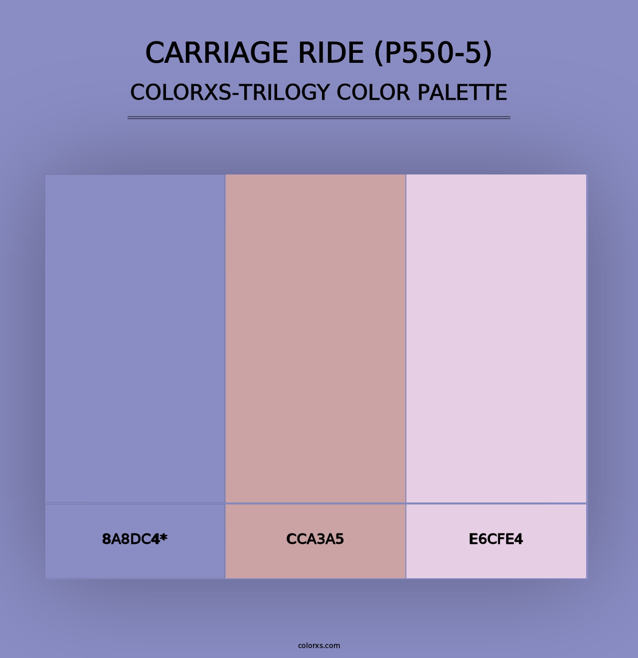 Carriage Ride (P550-5) - Colorxs Trilogy Palette