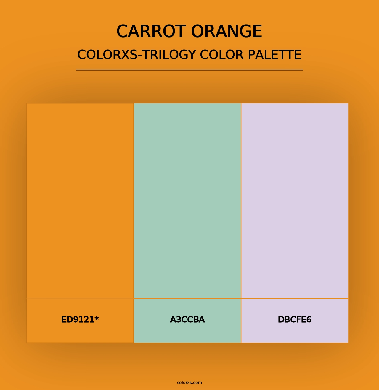 Carrot Orange - Colorxs Trilogy Palette