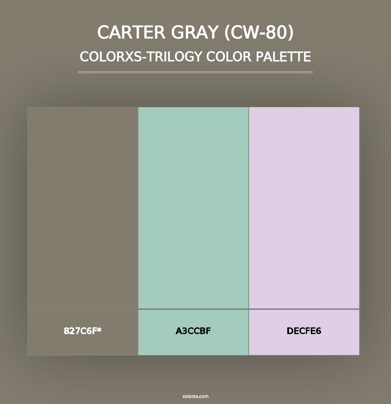 Carter Gray (CW-80) - Colorxs Trilogy Palette