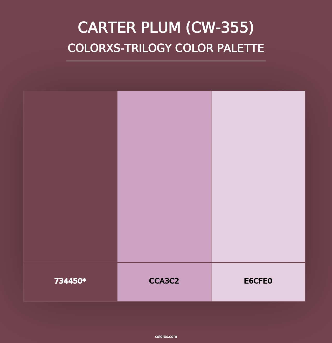 Carter Plum (CW-355) - Colorxs Trilogy Palette