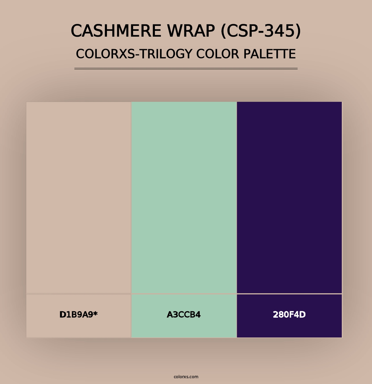 Cashmere Wrap (CSP-345) - Colorxs Trilogy Palette