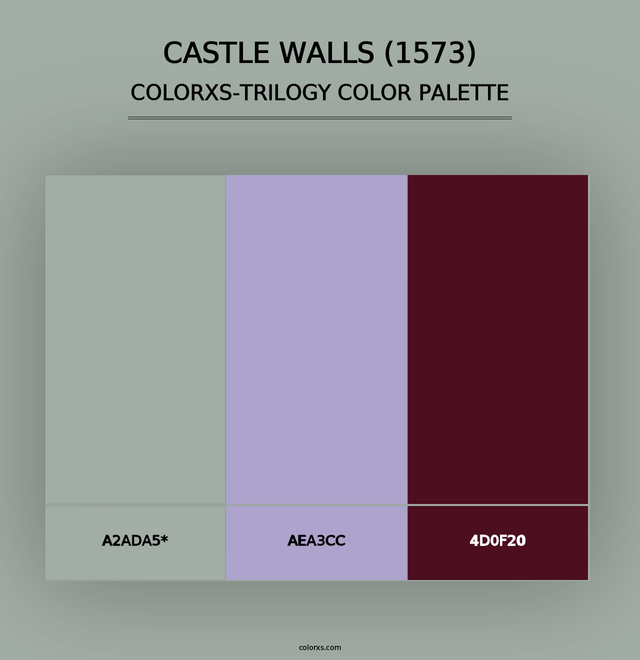 Castle Walls (1573) - Colorxs Trilogy Palette