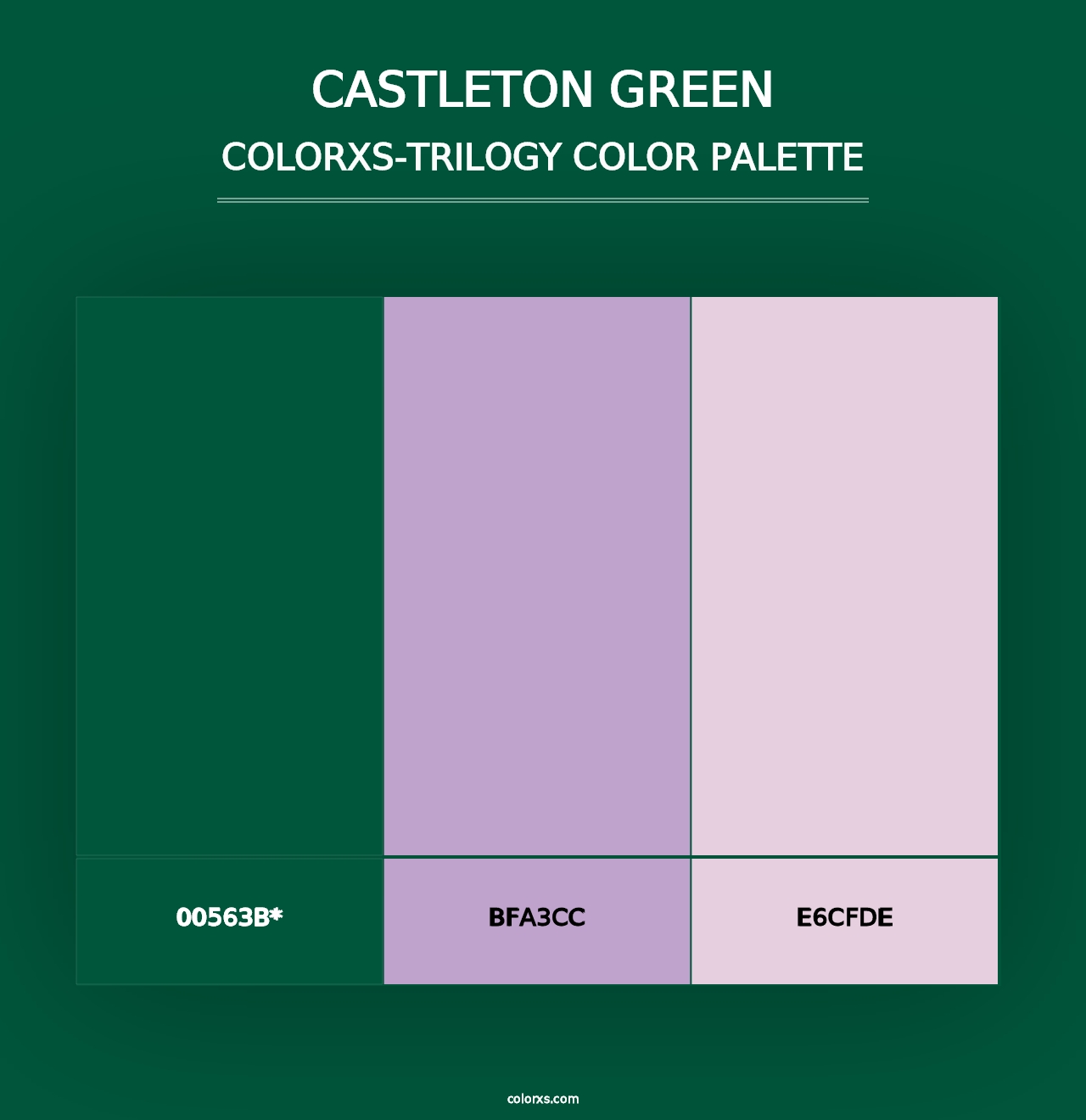 Castleton Green - Colorxs Trilogy Palette