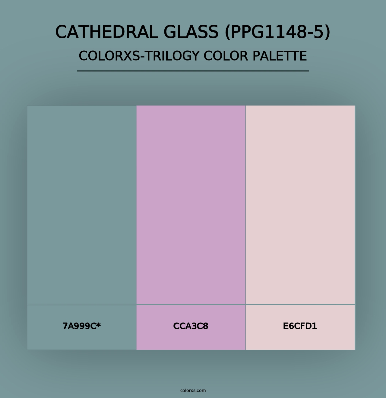 Cathedral Glass (PPG1148-5) - Colorxs Trilogy Palette