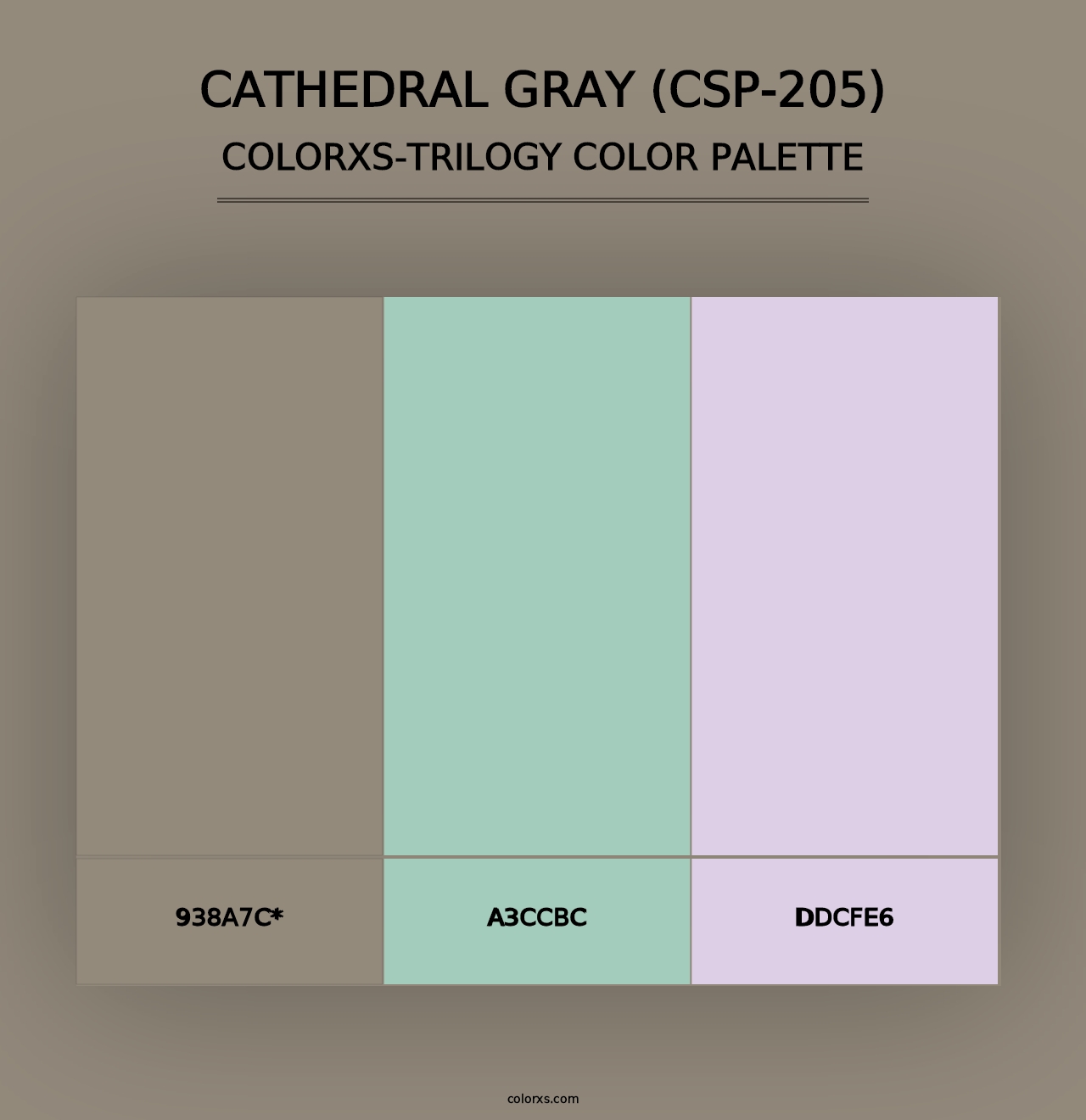 Cathedral Gray (CSP-205) - Colorxs Trilogy Palette