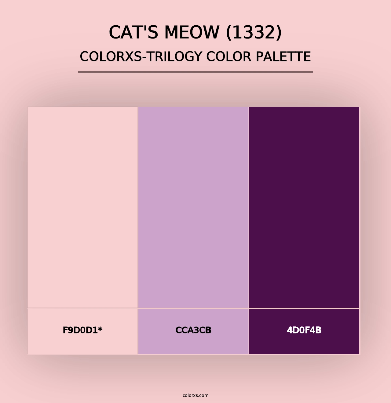 Cat's Meow (1332) - Colorxs Trilogy Palette