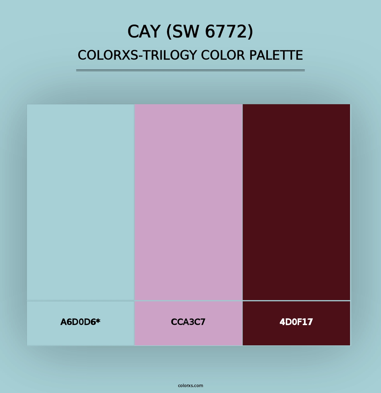 Cay (SW 6772) - Colorxs Trilogy Palette