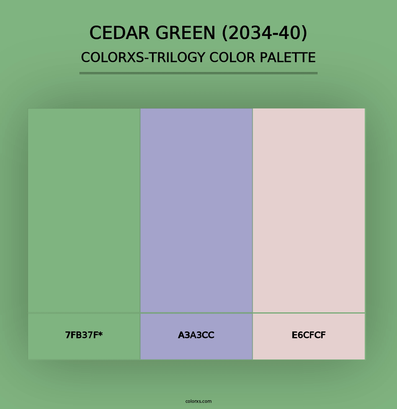 Cedar Green (2034-40) - Colorxs Trilogy Palette