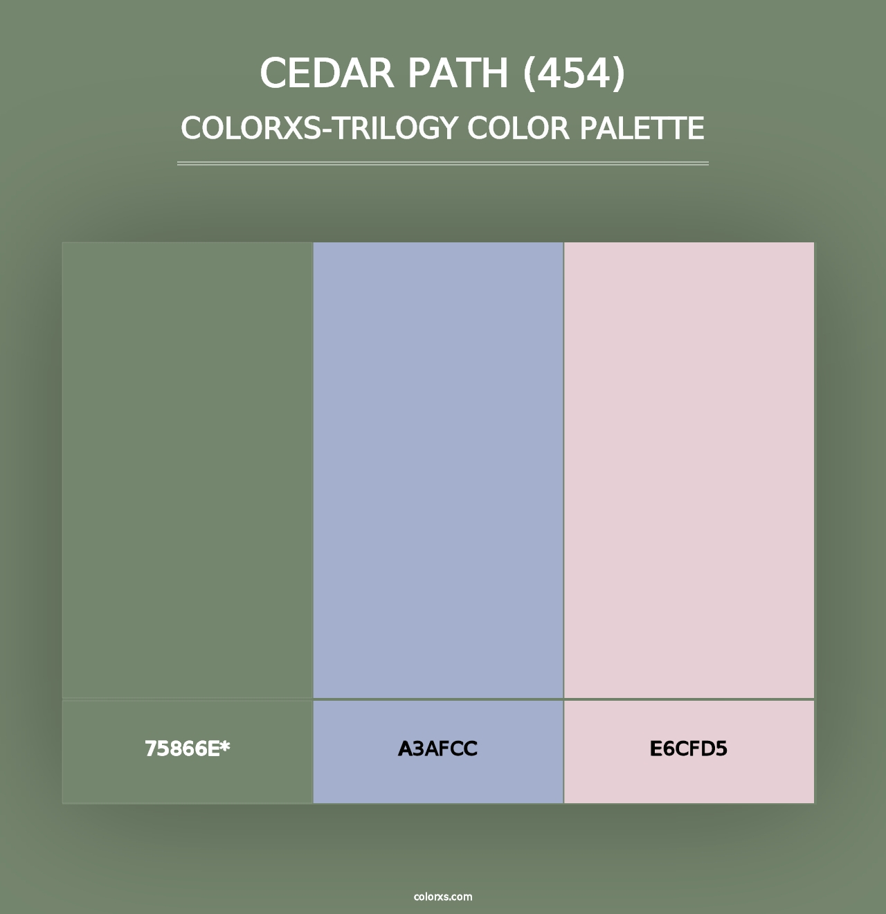 Cedar Path (454) - Colorxs Trilogy Palette