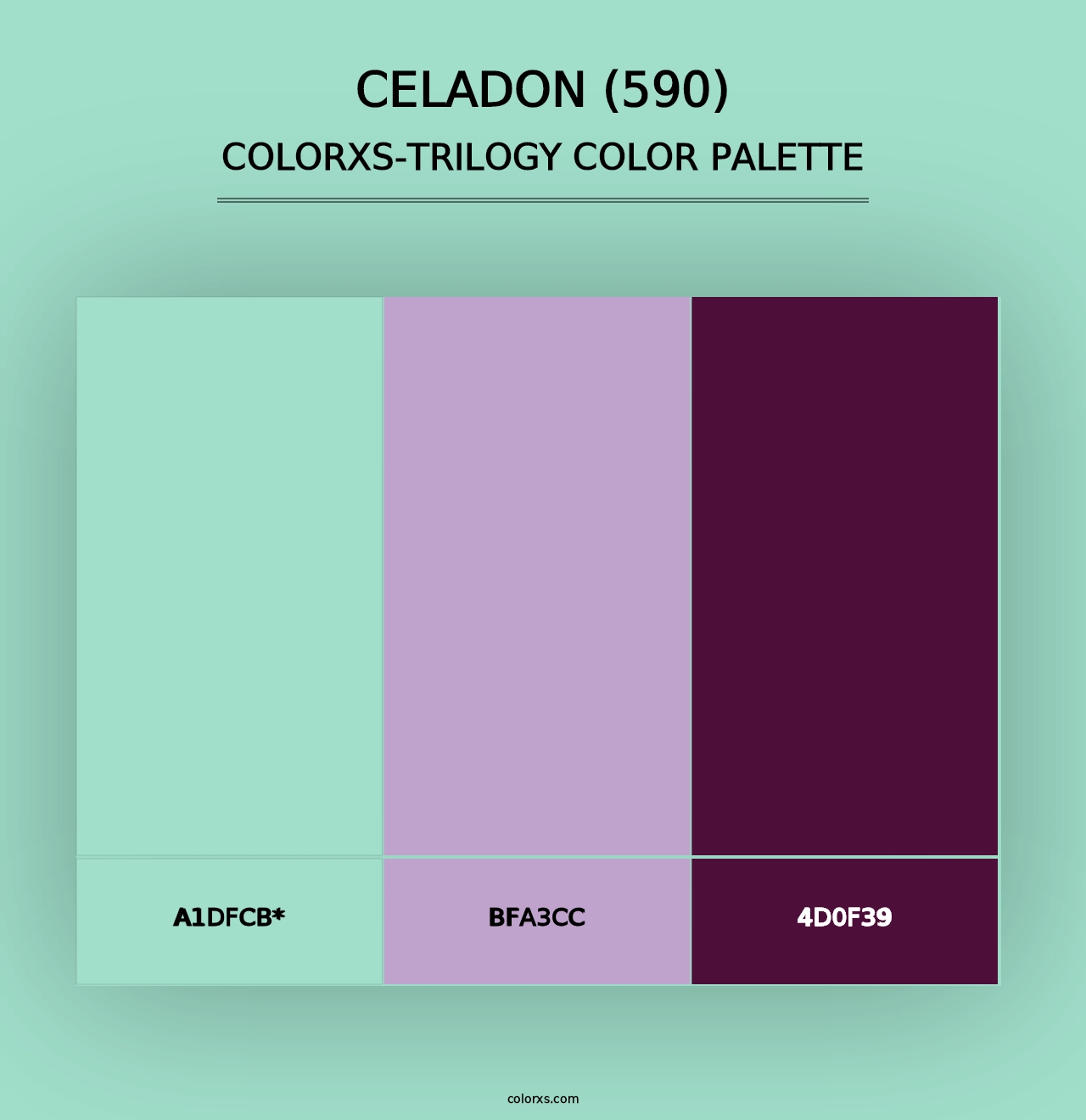 Celadon (590) - Colorxs Trilogy Palette