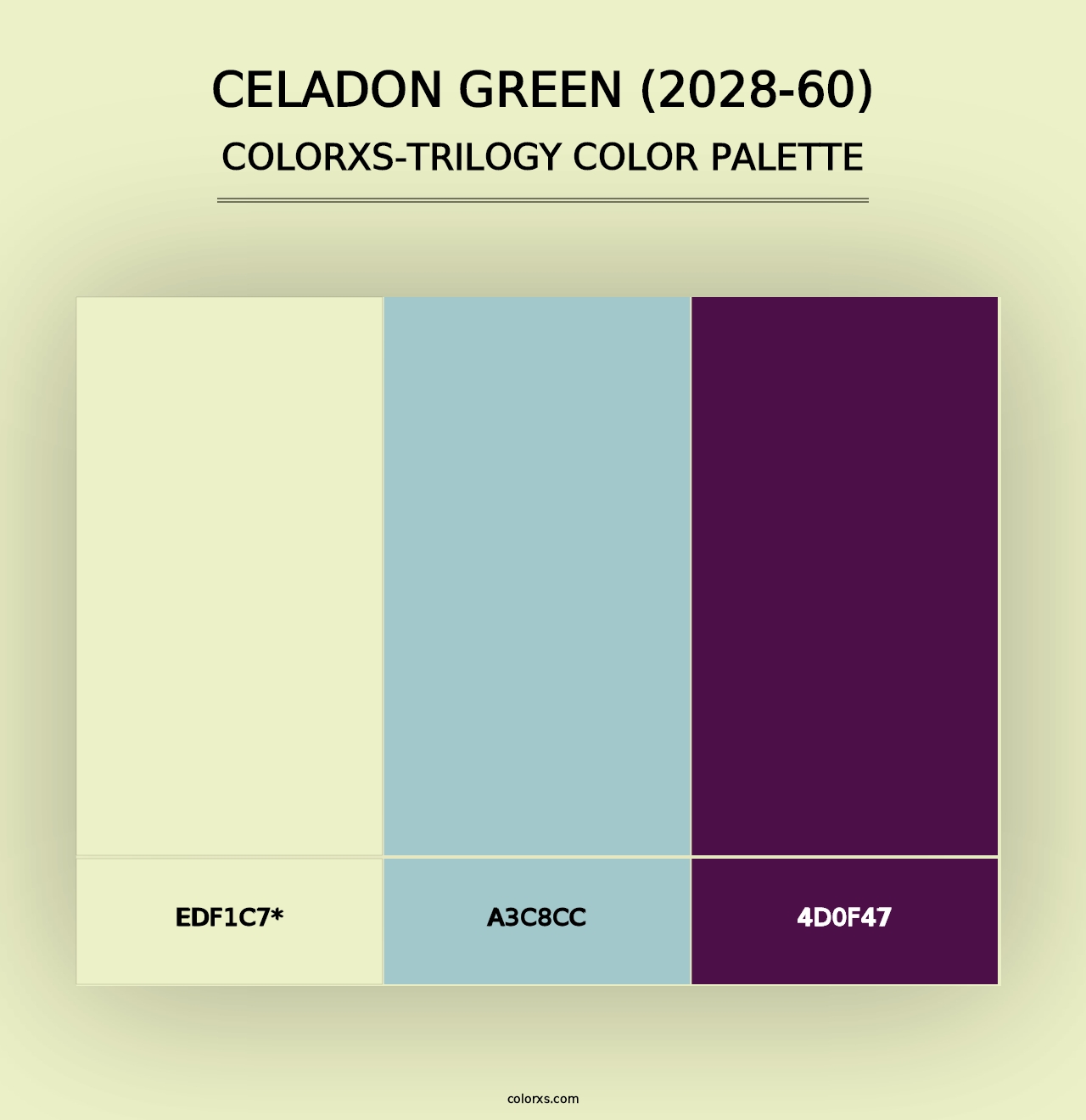 Celadon Green (2028-60) - Colorxs Trilogy Palette