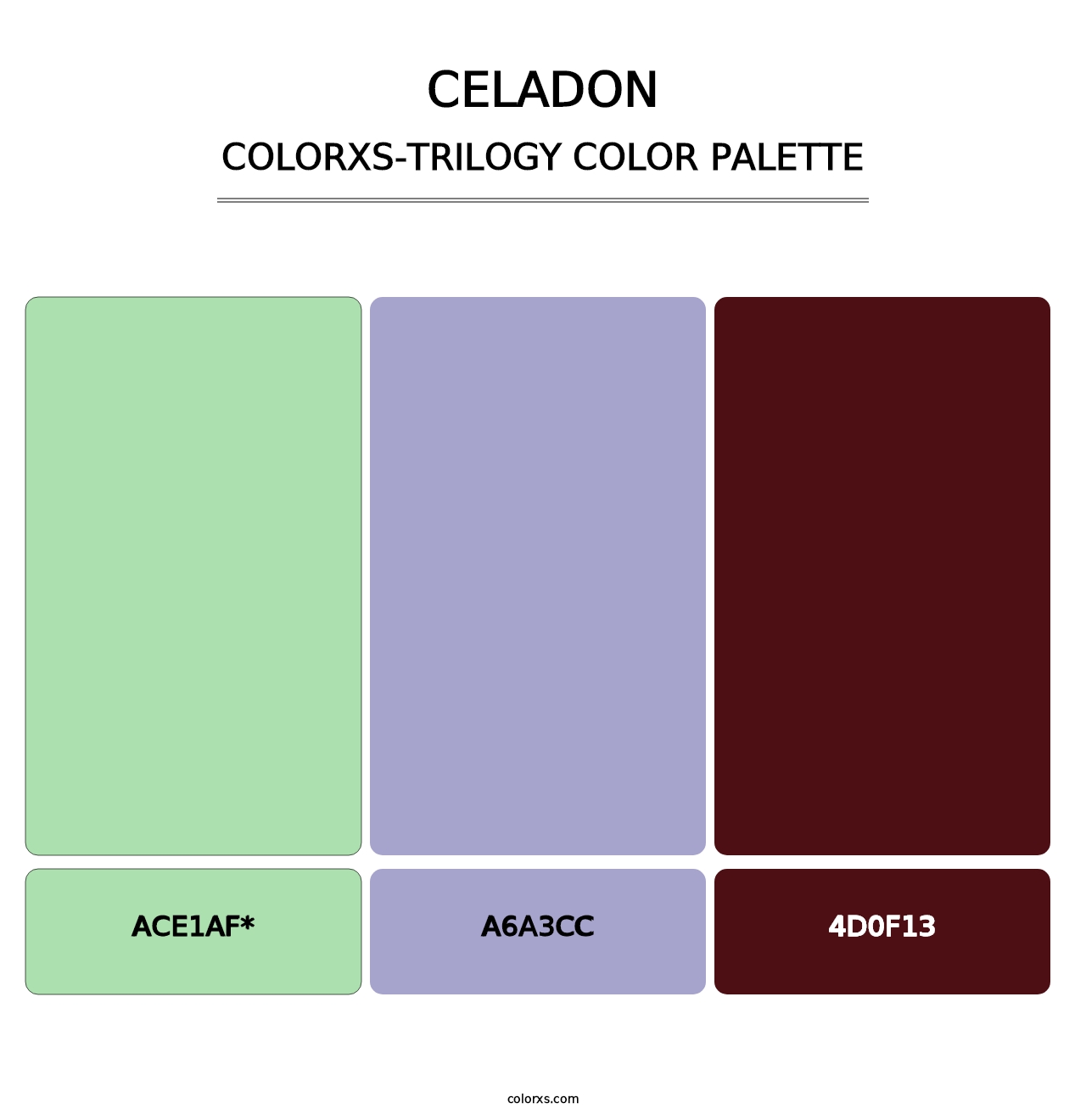 Celadon - Colorxs Trilogy Palette