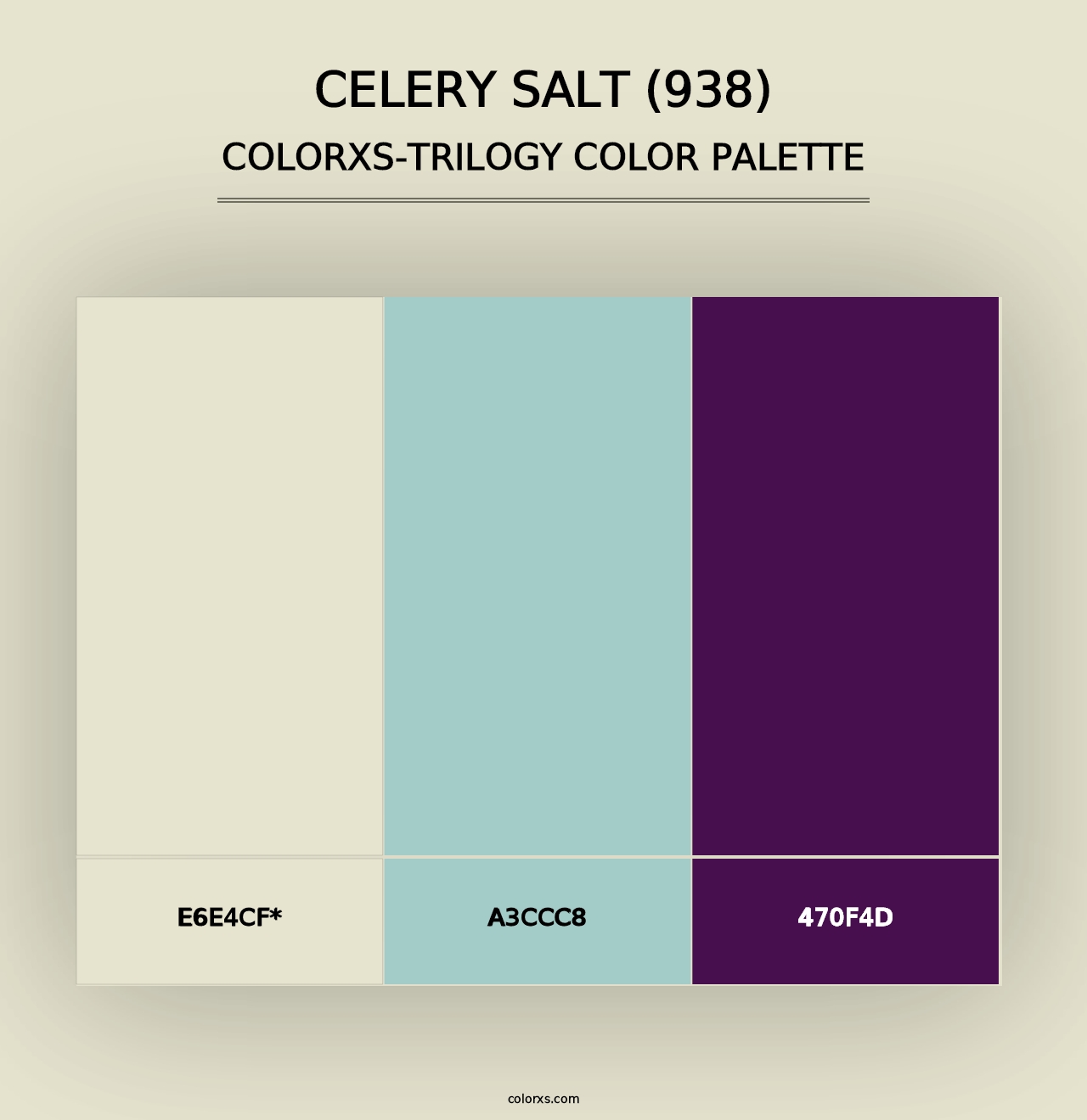 Celery Salt (938) - Colorxs Trilogy Palette